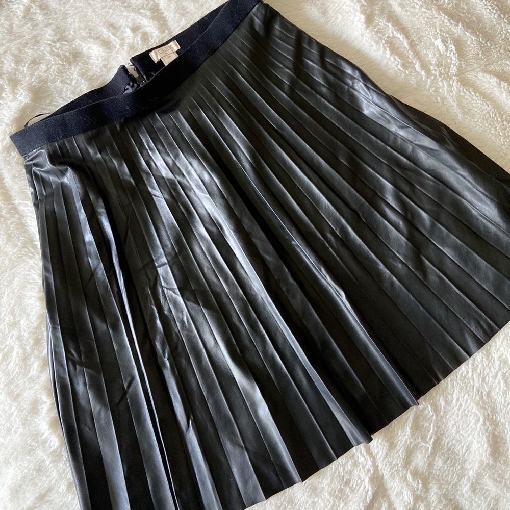 Faux leather skirt